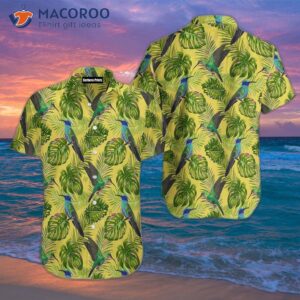 Hummingbird Tropical Green Hawaiian Shirts