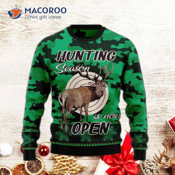 Hunting Season Ugly Christmas Sweater