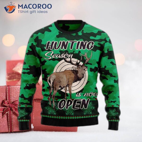 Hunting Season Ugly Christmas Sweater