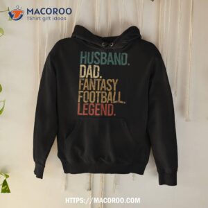 Husband Dad Fantasy Football Legend Funny Retro Diy Gift Shirt