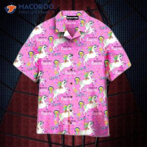 I Believe In Unicorn Love And Pink Hawaiian Shirts.