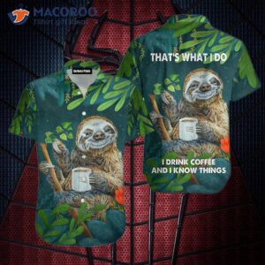 i drink sloth coffee and wear green hawaiian shirts that s what do 0