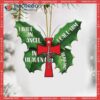 I Have An Angel Cross Merry Christmas Custom-shaped Acrylic Ornament.