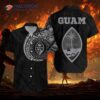 I Have Guam In My Heart And Black Hawaiian Shirts.
