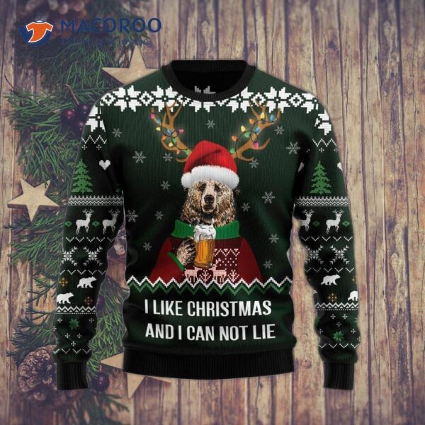 I Like Christmas And Cannot Lie, Ugly Sweater.