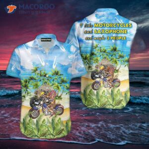 i like motorcycles and hawaiian shirts with saxophone designs 1