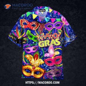 I’m Just Here For The Beads Mardi Gras Fat Tuesday Carnival Hawaiian Shirt