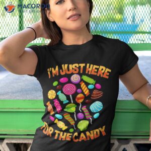 I’m Just Here For The Candy Funny Halloween Pun Shirt