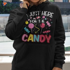 i m just here for the candy halloween cute lollipop sweets shirt hoodie