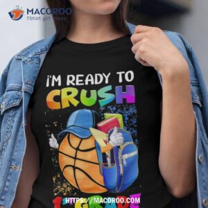 Funny Game On 5th Grade Basketball First Day Of School Boys Shirt