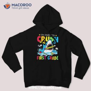 I’m Ready To Crush 1st Grade Shark Back To School Kids Boys Shirt