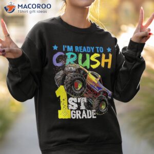 i m ready to crush 1st grade t rex dinosaur back school shirt sweatshirt 2