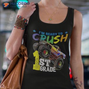 i m ready to crush 1st grade t rex dinosaur back school shirt tank top 4