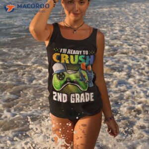 i m ready to crush 2nd grade back school video game boys shirt tank top 3