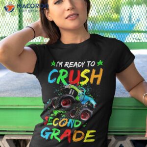i m ready to crush 2nd grade monster truck back school shirt tshirt 1