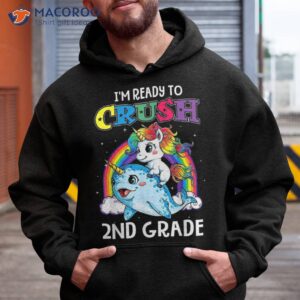 I’m Ready To Crush 2nd Grade Narwhal Unicorn Back School Shirt