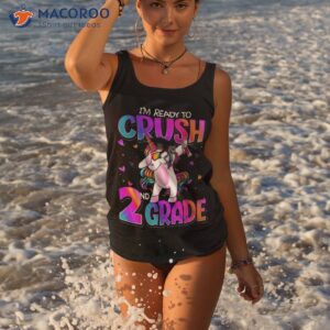 I’m Ready To Crush 2nd Grade Unicorn Back School Girls Shirt