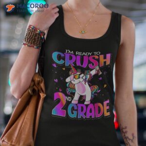 i m ready to crush 2nd grade unicorn back school girls shirt tank top 4