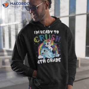 I’m Ready To Crush 4th Grade Unicorn Back School Kids Shirt