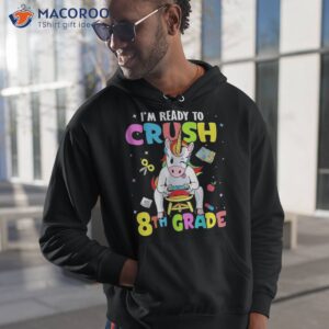 i m ready to crush eighth grade unicorn gamer back school shirt hoodie 1