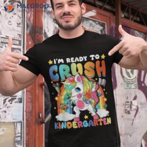 I’m Ready To Crush Kindergarten Dabbing Unicorn Cute Girls Shirt