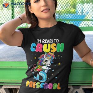 i m ready to crush preschool unicorn fish back school shirt tshirt 1