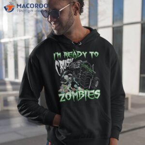 i m ready to crush zombies for kids monster truck halloween shirt hoodie 1