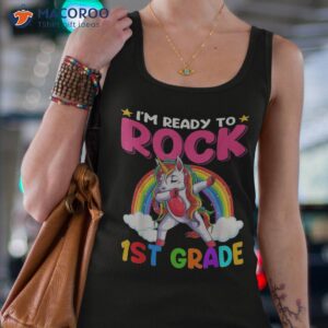 i m ready to rock 1st grade unicorn back school shirt tank top 4