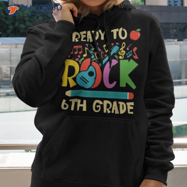 I’m Ready To Rock 6th Grade Guitar Back School Boys Shirt