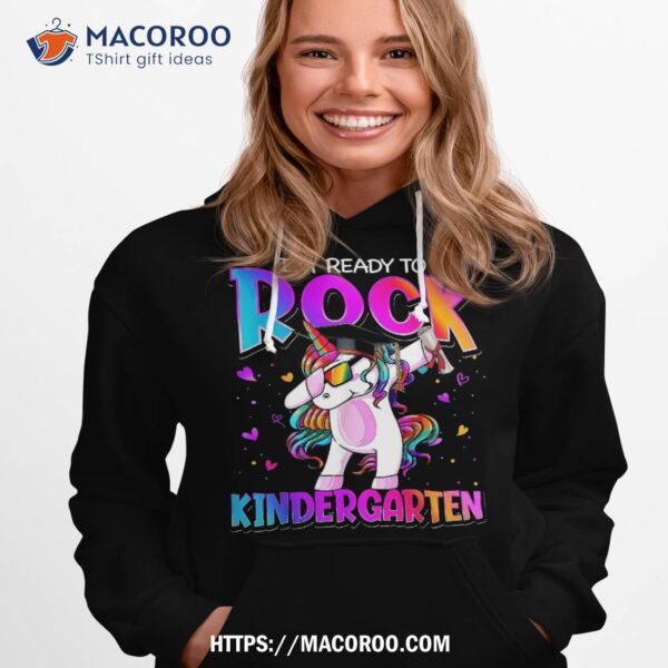 I’m Ready To Rock Kindergarten Unicorn Back School Girls Shirt