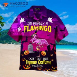 i m really into halloween flamingo ghost pumpkin and hawaiian shirts 0