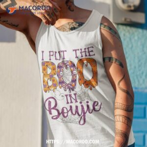 i put the boo in boujie funny halloween shirt best halloween gifts tank top 1