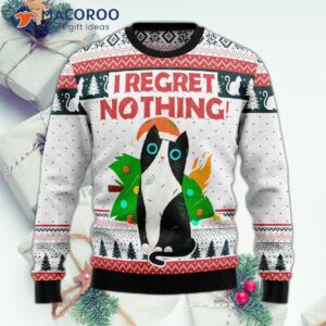 I Regret Nothing, Cat Ugly Christmas Sweater.