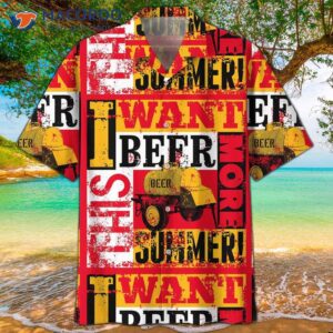I Want A Summer Red Hawaiian Shirt For Oktoberfest Beer.