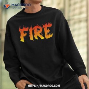 ice and fire halloween party costume couples family matching shirt halloween birthday gifts sweatshirt