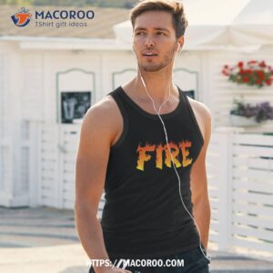 ice and fire halloween party costume couples family matching shirt halloween birthday gifts tank top