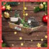 Ice Fishing Sled Custom-shaped Photo Christmas Acrylic Ornament
