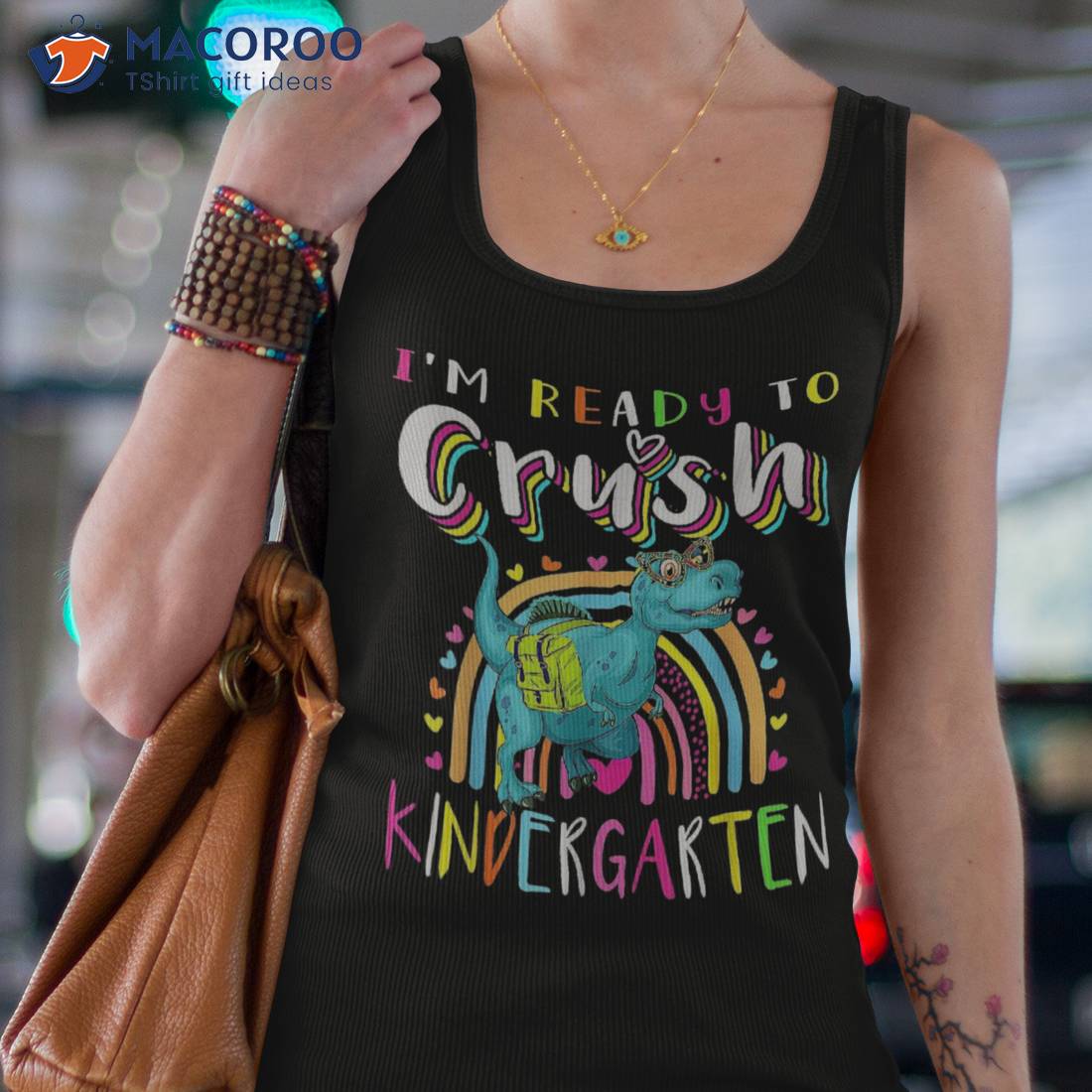 Im Ready To Crush Kindergarten Dinosaur Back School Girls Shirt Im Ready To Crush Kindergarten Dinosaur Back School Girls Shirt