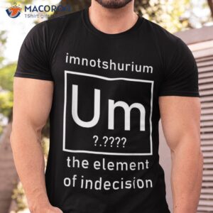 Imnotshurium The Elet Of Indecision Tshirt Back To School