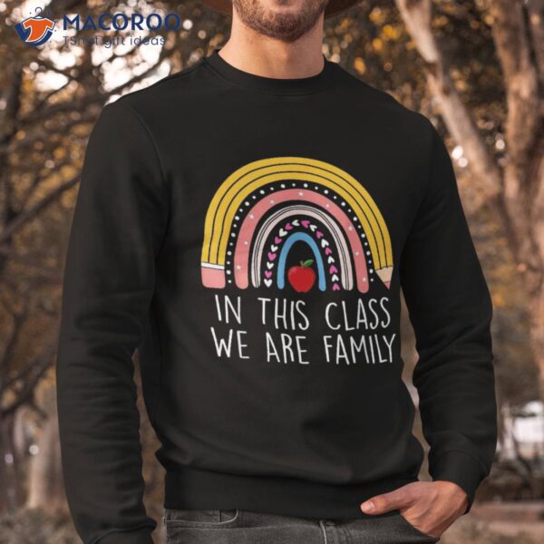 In This Class We Are Family Student Teacher Back To School Shirt