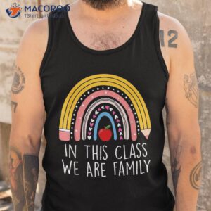 in this class we are family student teacher back to school shirt tank top