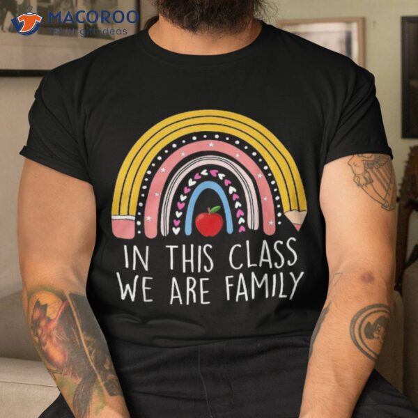 In This Class We Are Family Student Teacher Back To School Shirt