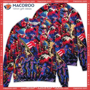 independence day special star wars synthwave tropical style sweater cute christmas sweaters 1