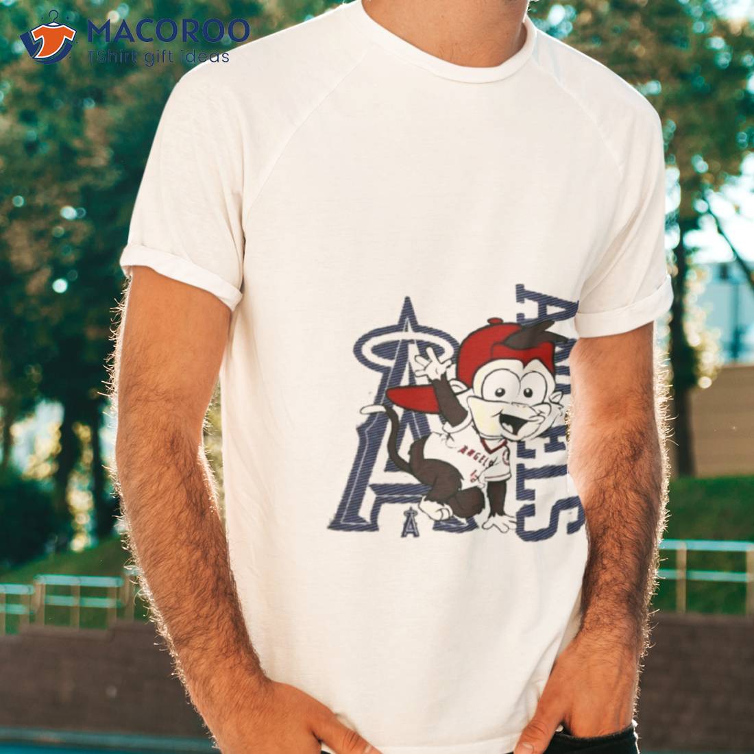 Infant Los Angeles Angels Red Mascot 2.0 Red Shirt Infant Los Angeles Angels Red Mascot 2.0 Red Shirt