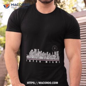 inter miami players names skyline 2023 shirt tshirt