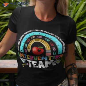 intervention team support rainbow rti teacher back to school shirt tshirt 3