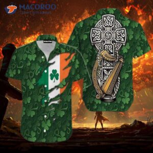 Ireland Patrick Day Clover Green Hawaiian Shirts