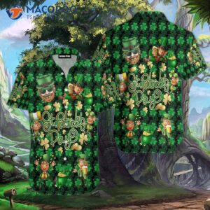 irish claddagh green hawaiian shirts 0