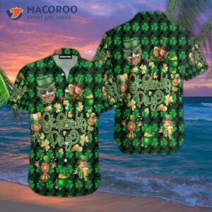 irish claddagh green hawaiian shirts 1