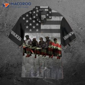 Ironworker American Flag Hawaiian Shirts